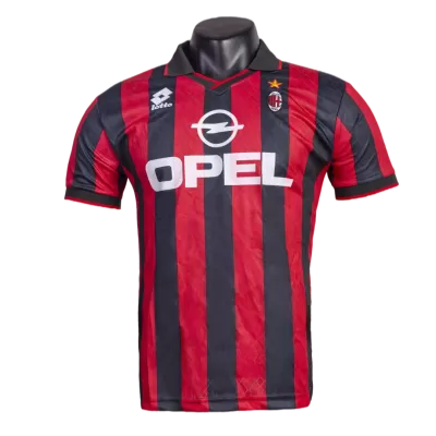 Men's AC Milan Retro Home Soccer Jersey 1995/96 - worldjerseyshop