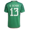 Men's Mexico G.OCHOA #13 Home World Cup Soccer Short Sleeves Jersey 2022 - worldjerseyshop