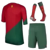 Kids Portugal Whole Kits Home Soccer Kit (Jersey+Shorts+Sock） 2022/23 - worldjerseyshop