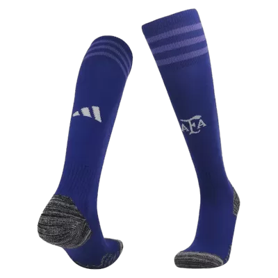 Men's Argentina Away Soccer Socks 2022 - worldjerseyshop