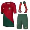 Kids Portugal Whole Kits Home Soccer Kit (Jersey+Shorts+Sock） 2022/23 - worldjerseyshop