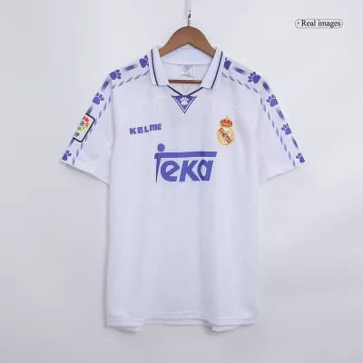 Men's Real Madrid Retro Home Soccer Jersey 1996/97 - worldjerseyshop