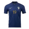 Men's France BENZEMA #19 Home World Cup Soccer Short Sleeves Jersey 2022 - worldjerseyshop