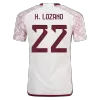 Men's Mexico H.LOZANO #22 Away World Cup Player Version Soccer Jersey 2022 - worldjerseyshop