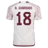 Men's Mexico A.GUARDADO #18 Away World Cup Player Version Soccer Jersey 2022 - worldjerseyshop