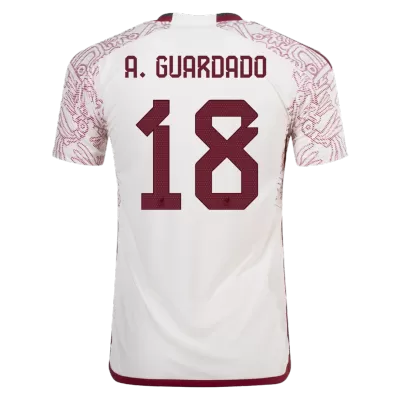 Men's Mexico A.GUARDADO #18 Away World Cup Player Version Soccer Jersey 2022 - worldjerseyshop