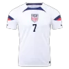 Men's USA REYNA #7 Home World Cup Soccer Short Sleeves Jersey 2022 - worldjerseyshop