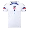 Men's USA McKENNIE #8 Home World Cup Soccer Short Sleeves Jersey 2022 - worldjerseyshop