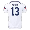 Men's USA MORGAN #13 Home World Cup Soccer Short Sleeves Jersey 2022 - worldjerseyshop