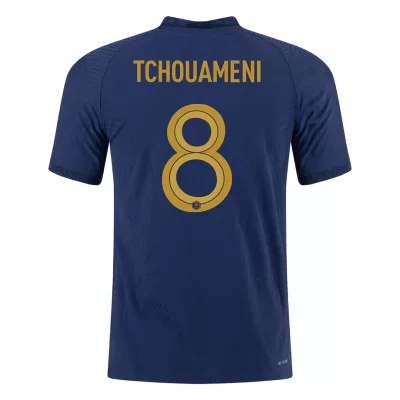 Men's France TCHOUAMENI #8 Home World Cup Player Version Soccer Jersey 2022 - worldjerseyshop