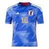 Men's Japan MINAMINO #10 Home World Cup Soccer Short Sleeves Jersey 2022 - worldjerseyshop