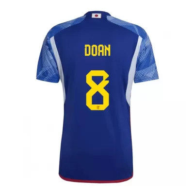 Men's Japan DOAN #8 Home World Cup Soccer Short Sleeves Jersey 2022 - worldjerseyshop