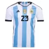 Men's Argentina E. MARTINEZ #23 Home Soccer Short Sleeves Jersey 2022 - worldjerseyshop