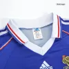 Men's France Retro Home Soccer Long Sleeves Jersey 1998 - worldjerseyshop