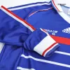 Men's France Retro Home Soccer Long Sleeves Jersey 1998 - worldjerseyshop