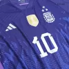 Men's Argentina Messi #10 Away World Cup Champion Edition Player Version Soccer Jersey 2022 - worldjerseyshop