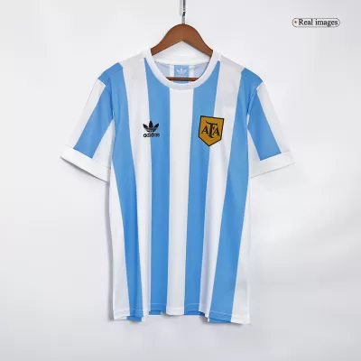 Men's Argentina Retro Home Soccer Jersey 1978 - worldjerseyshop