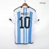 Men's Argentina MESSI #10 Home Champion Edition Soccer Short Sleeves Jersey 2022 - worldjerseyshop