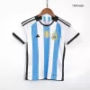 Kids Argentina Home Soccer Jersey Kits(Jersey+Shorts) 2022 - worldjerseyshop