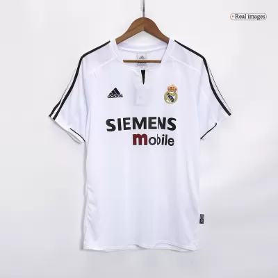 Men's Real Madrid Retro Home Soccer Jersey 2003/04 - worldjerseyshop