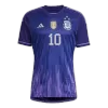 Women's Argentina MESSI #10 Away Soccer Jersey Shirt 2022 - worldjerseyshop