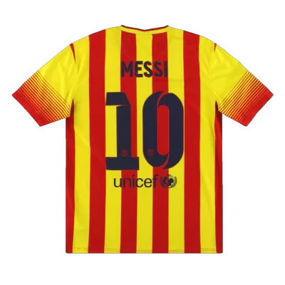 Men's Barcelona MESSI #10 Retro Away Soccer Jersey 2013/14 - worldjerseyshop