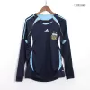 Men's Argentina Retro Away Soccer Long Sleeves Jersey 2006 - worldjerseyshop