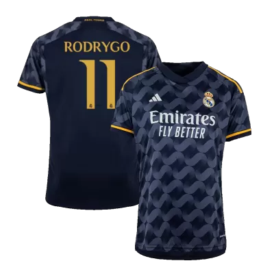 Men's Real Madrid RODRYGO #11 Away Soccer Short Sleeves Jersey 2023/24 - worldjerseyshop