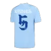 Men's Manchester City STONES #5 Home Soccer Short Sleeves Jersey 2023/24 - Japanese Tour Printing - worldjerseyshop