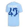 Men's Manchester City FODEN #47 Home Soccer Short Sleeves Jersey 2023/24 - Japanese Tour Printing - worldjerseyshop