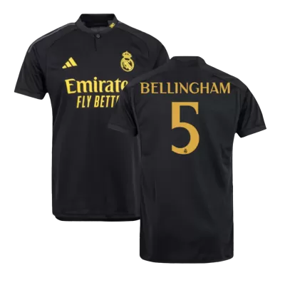 Men's Real Madrid BELLINGHAM #5 Third Away Soccer Short Sleeves Jersey 2023/24 - worldjerseyshop