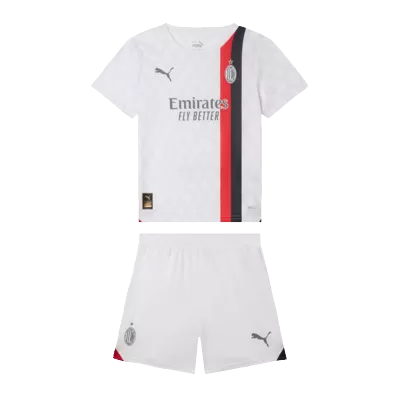 Kids AC Milan Away Soccer Jersey Kits(Jersey+Shorts) 2023/24 - worldjerseyshop