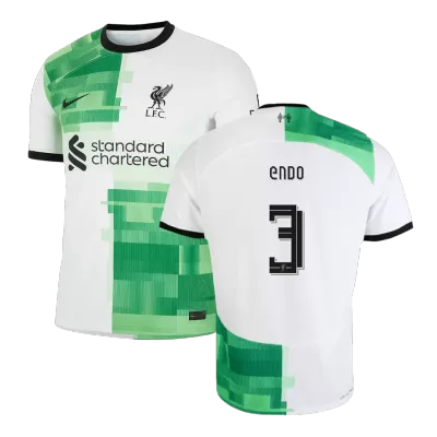 Men's Liverpool ENDO #3 Away Soccer Short Sleeves Jersey 2023/24 - UCL - worldjerseyshop