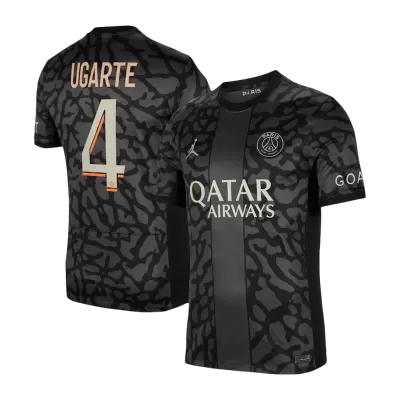 Men's PSG UGARTE #4 Third Away Soccer Short Sleeves Jersey 2023/24 - worldjerseyshop