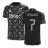 Men's Ajax BERGWIJN #7 Third Away Soccer Short Sleeves Jersey 2023/24 - worldjerseyshop