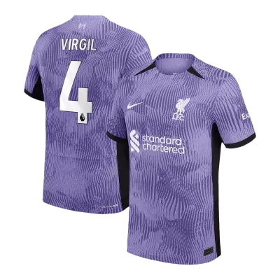 Men's Liverpool VIRGIL #4 Third Away Player Version Soccer Jersey 2023/24 - worldjerseyshop