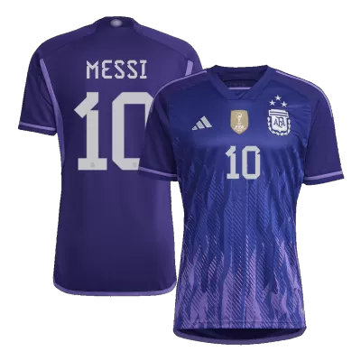 Women's Argentina MESSI #10 Away Soccer Jersey Shirt 2022 - worldjerseyshop