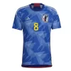 Men's Japan DOAN #8 Home World Cup Soccer Short Sleeves Jersey 2022 - worldjerseyshop