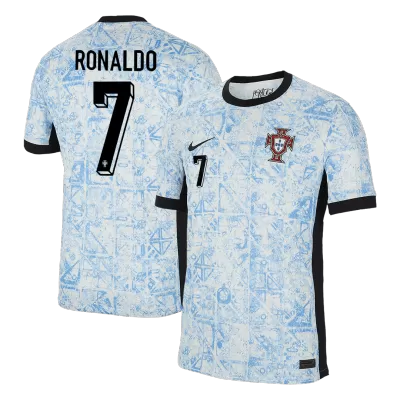 Men's Portugal RONALDO #7 Away Soccer Short Sleeves Jersey 2024 - worldjerseyshop