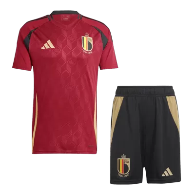 Men's Belgium Home Soccer Kit(Jersey+Shorts) 2024 - worldjerseyshop