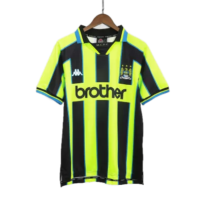 Men's Manchester City Retro Away Soccer Jersey 1998/99 - worldjerseyshop