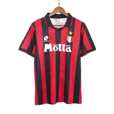 Men's AC Milan Retro Home Soccer Jersey 1992/94 - worldjerseyshop