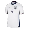 Men's England RICE #4 Home Soccer Short Sleeves Jersey 2024 - worldjerseyshop