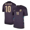 Men's England BELLINGHAM #10 Away Soccer Short Sleeves Jersey 2024 - worldjerseyshop