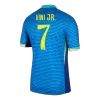 Men's Brazil VINI JR. #7 Away Soccer Short Sleeves Jersey 2024 - worldjerseyshop