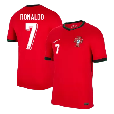 Men's Portugal RONALDO #7 Home Soccer Short Sleeves Jersey 2024 - worldjerseyshop