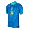 Men's Brazil RODRYGO #10 Away Soccer Short Sleeves Jersey 2024 - worldjerseyshop