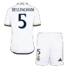 Kids Real Madrid BELLINGHAM #5 Home Soccer Jersey Kits(Jersey+Shorts) 2023/24 - worldjerseyshop