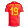 Men's Spain LAMINE YAMAL #19 Home Soccer Short Sleeves Jersey 2024 - worldjerseyshop