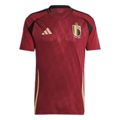 Men's Belgium Home Soccer Short Sleeves Jersey 2024 - worldjerseyshop